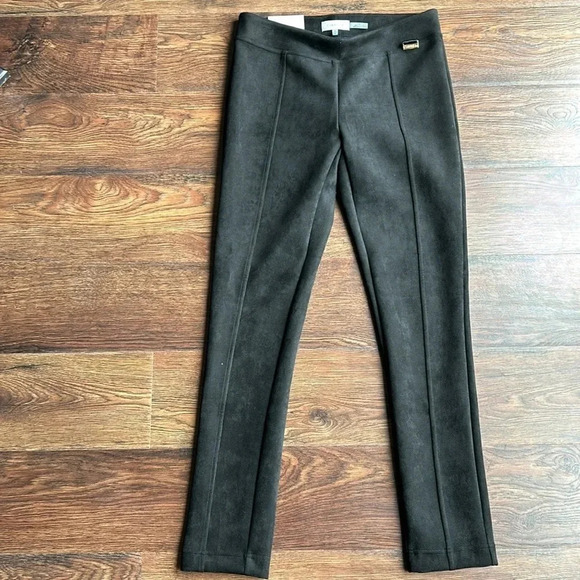 NEW Calvin Klein Suede Black Pants | Suede Pants | Suede Black Pants | Calvin - Picture 5 of 12